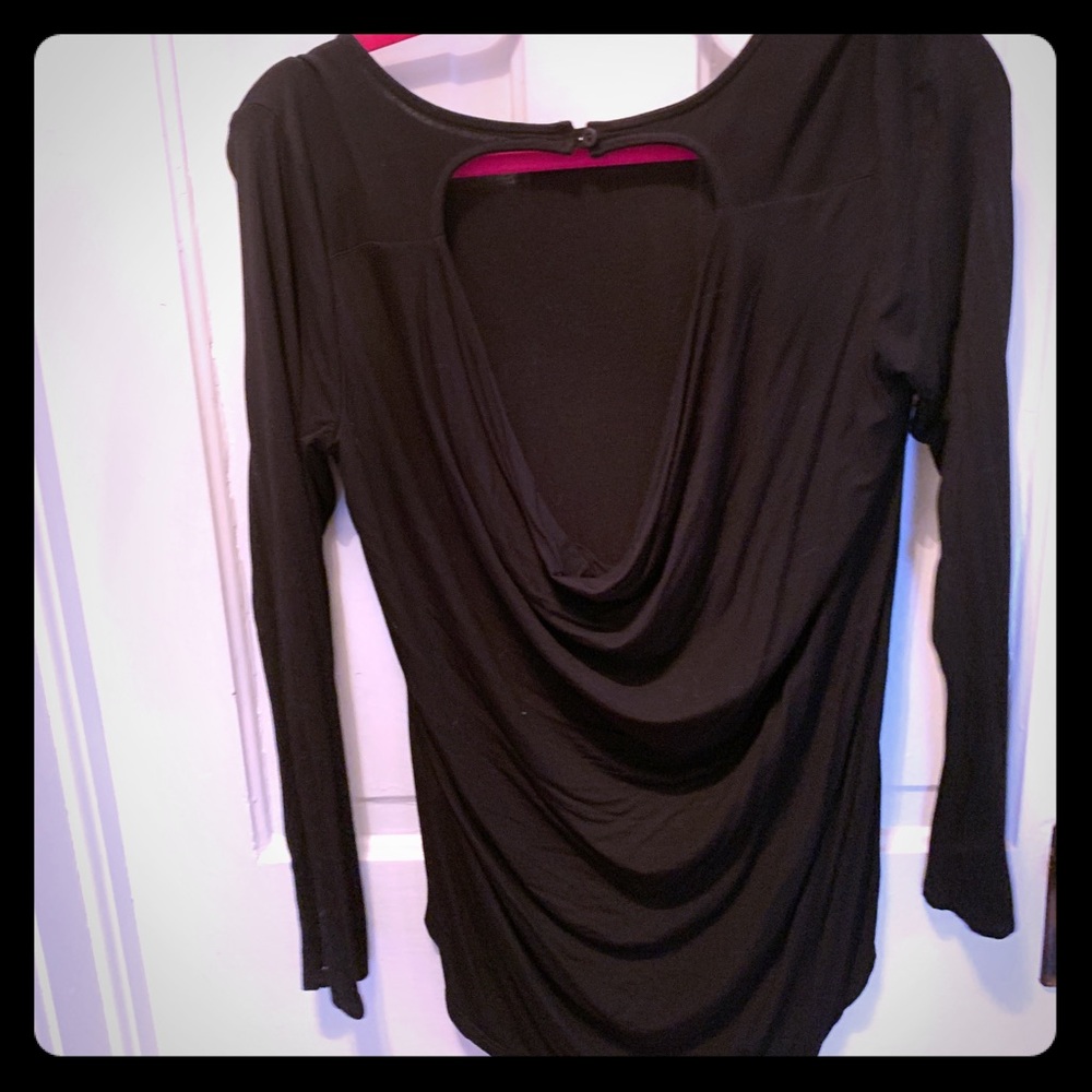 Michael Stars black blouse with open back